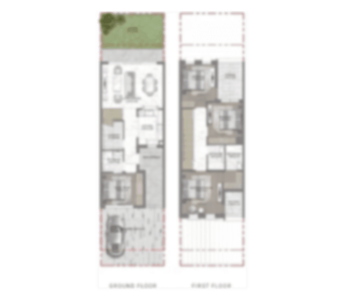 4 BR Townhouse floorplan